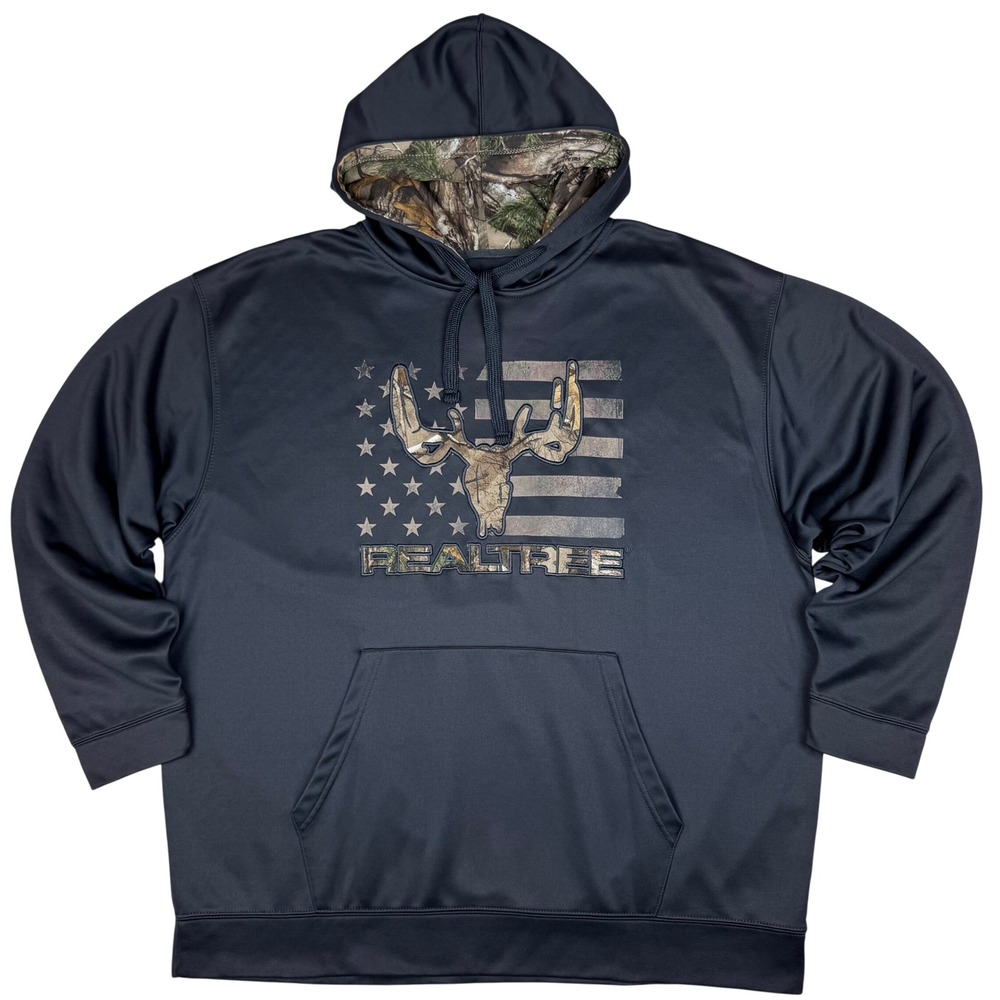 Realtree Duckhorn River Camo Hoodie Sweatshirt Mens XXL Pullover Hunting Outdoor